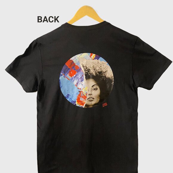 NEVER USED - Charcoal graphic Tee - print front and back - LuCo - Picture 5 of 5